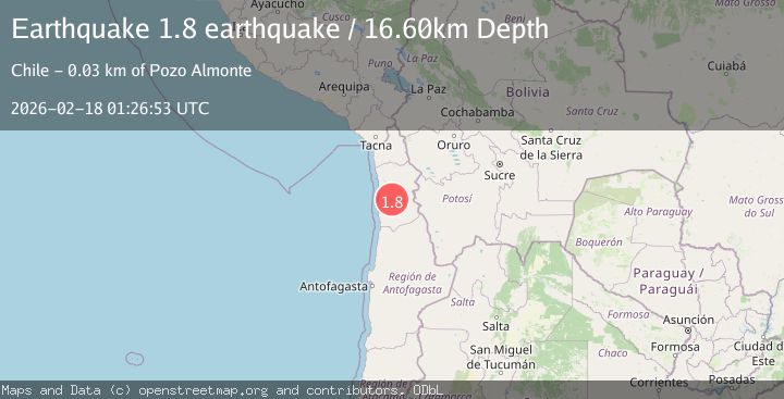Map of Tarapaca, Chile
