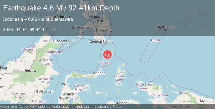 Map of Kepulauan Talaud, Indonesia