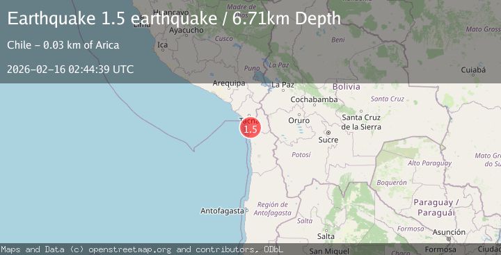 Map of Tarapaca, Chile