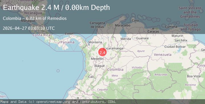 Map of northern Colombia