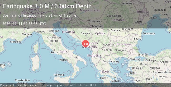Map of Bosnia and Herzegovina