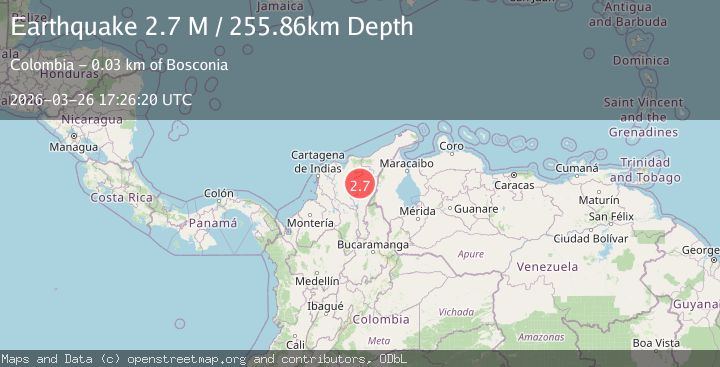Map of northern Colombia