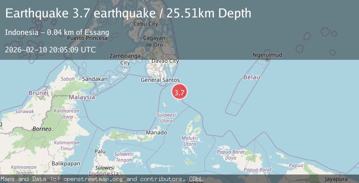 Map of Kepulauan Talaud, Indonesia