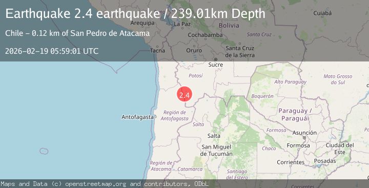 Map of Potosi, Bolivia