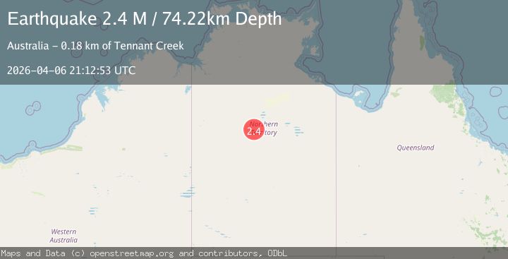 Map of Northern Territory, Australia