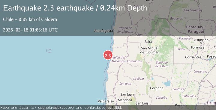 Map of offshore Atacama, Chile