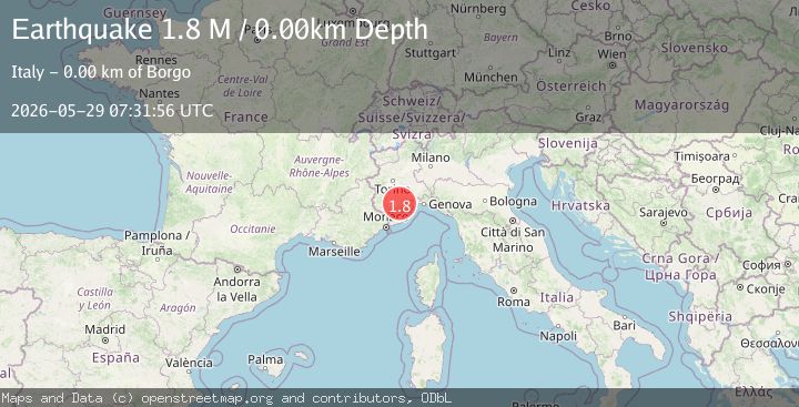 Map of Provincia di Cuneo, Italy