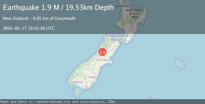 Map of Grey District, New Zealand