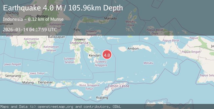 Map of Banda Sea