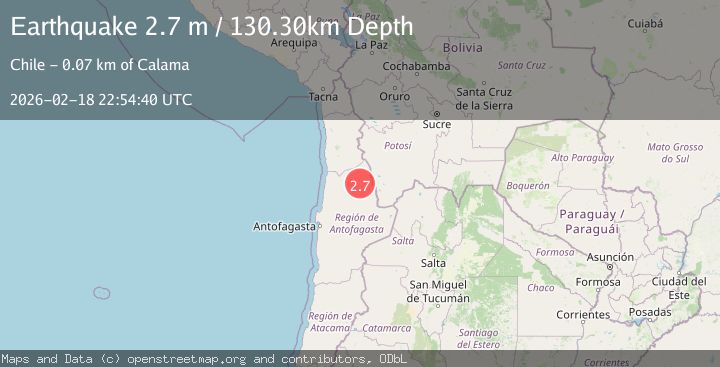 Map of Antofagasta, Chile