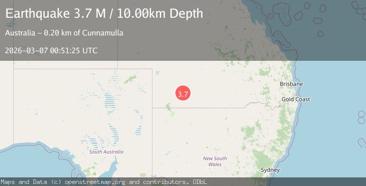 Map of Queensland, Australia