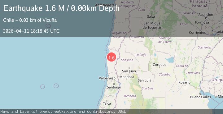 Map of Coquimbo, Chile