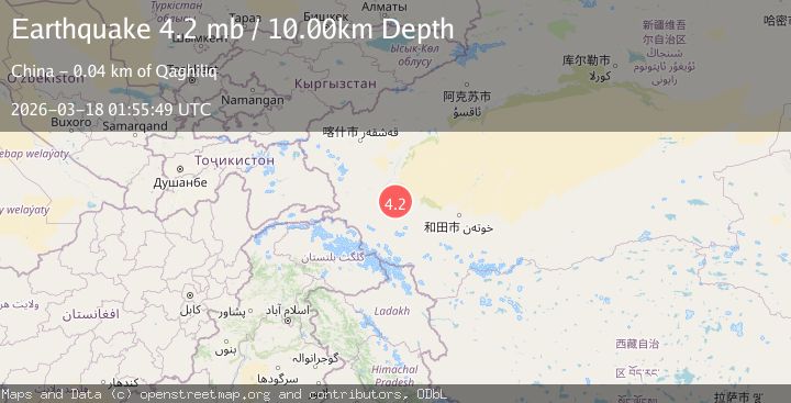 Map of southern Xinjiang, China