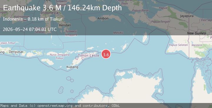 Map of Timor Sea