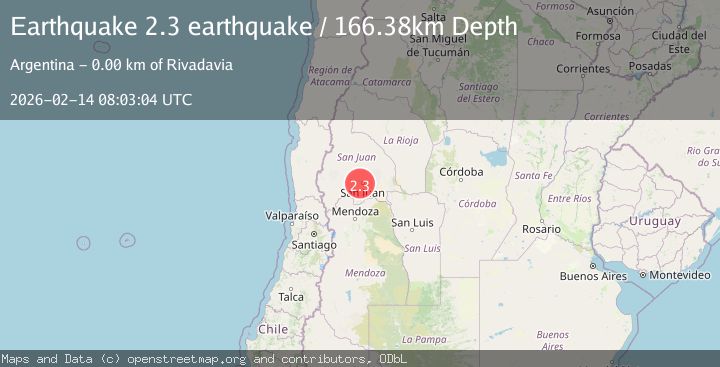 Map of San Juan, Argentina