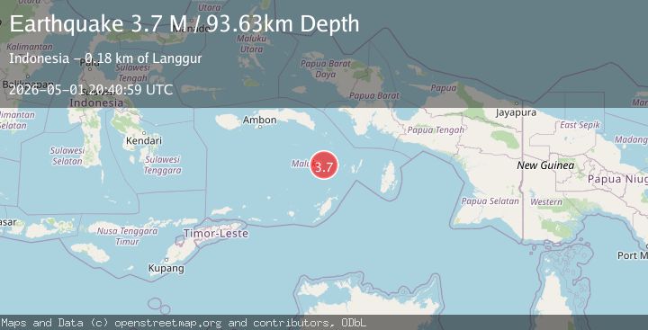 Map of Banda Sea