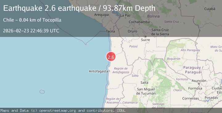 Map of Antofagasta, Chile