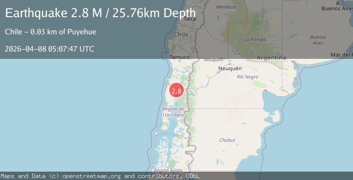 Map of Los Lagos, Chile