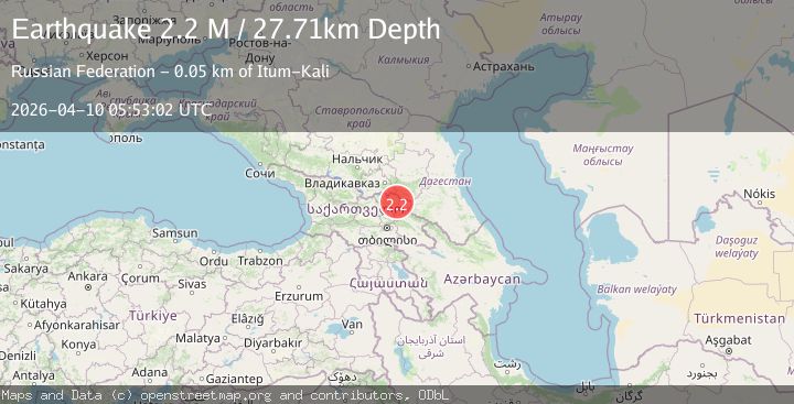 Map of Georgia (Sak'art'velo)