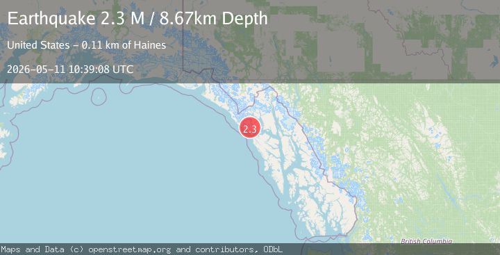 Map of Southeastern Alaska