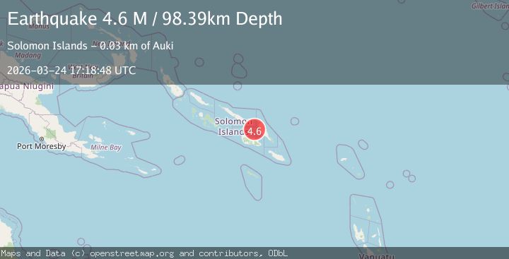 Map of Solomon Islands