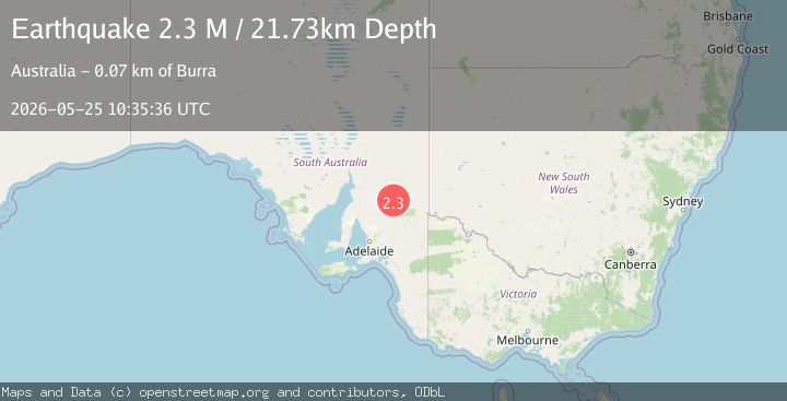 Map of near the coast of South Australia