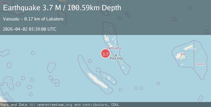 Map of Vanuatu