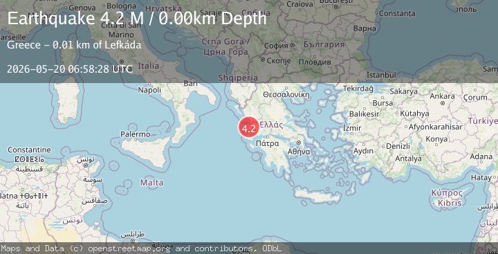 Map of Near the coast of Greece