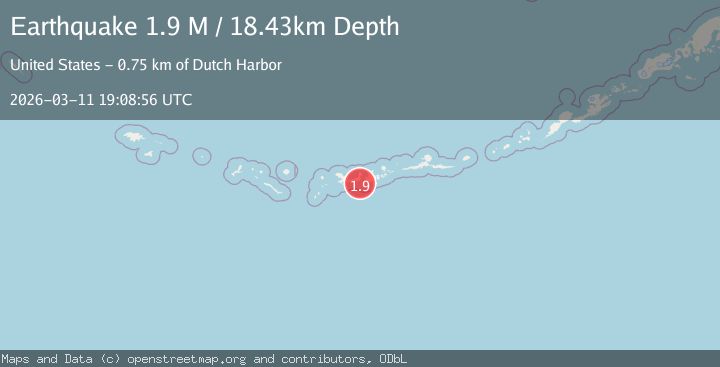 Map of Andreanof Islands, Aleutian Islands, Alaska