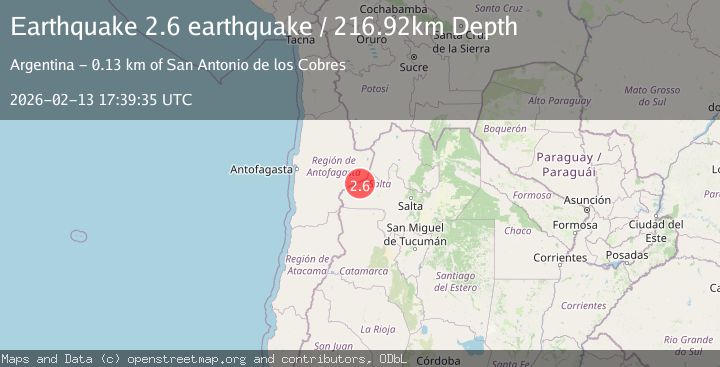Map of Salta, Argentina