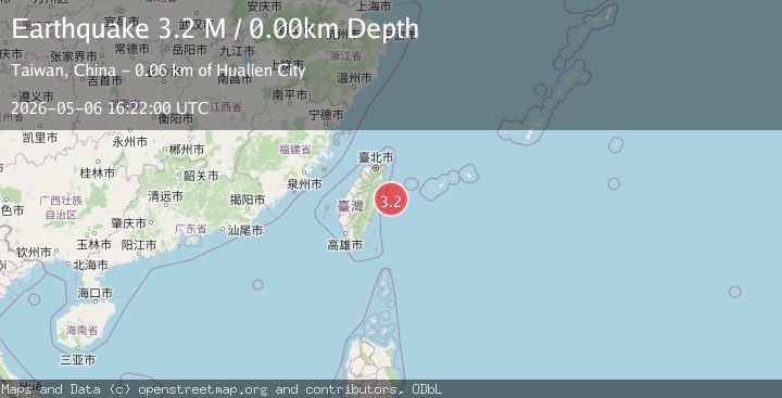 Map of Taiwan region