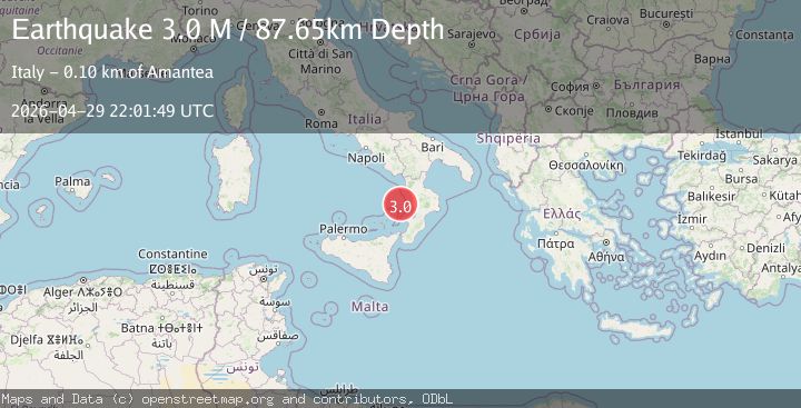 Map of southern Italy