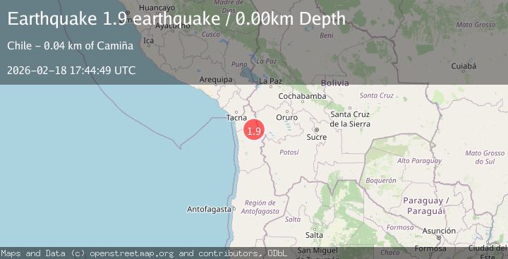 Map of Tarapaca, Chile