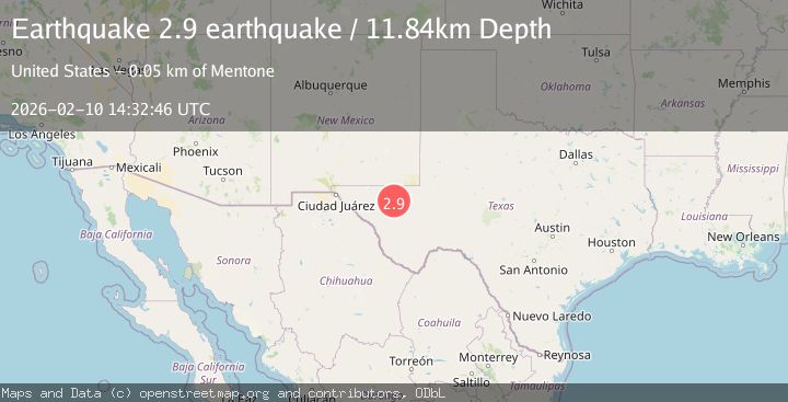 Map of western Texas