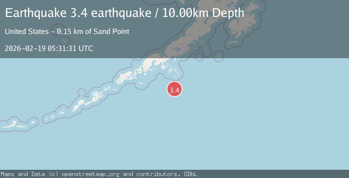 Map of south of Alaska