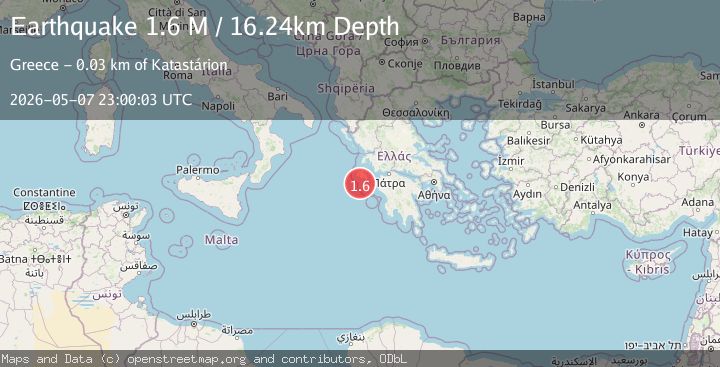 Map of Ionian Sea