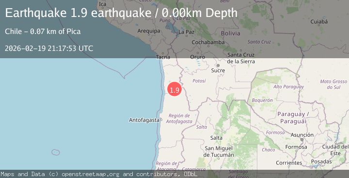 Map of Tarapaca, Chile