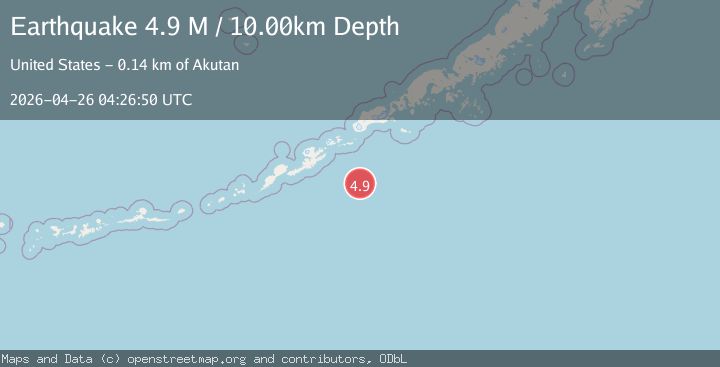 Map of Unimak Island region, Alaska