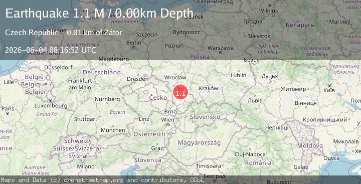 Map of Poland-Czech Republic border region
