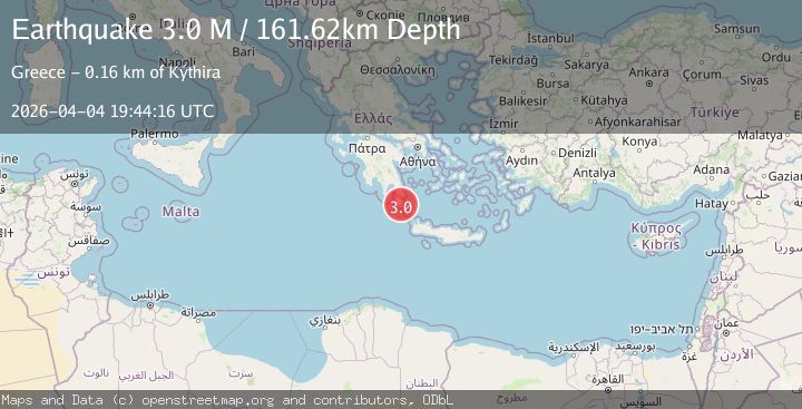 Map of Offshore southern Greece