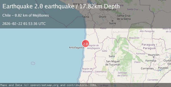 Map of Antofagasta, Chile