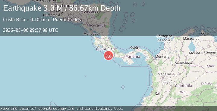 Map of Costa Rica