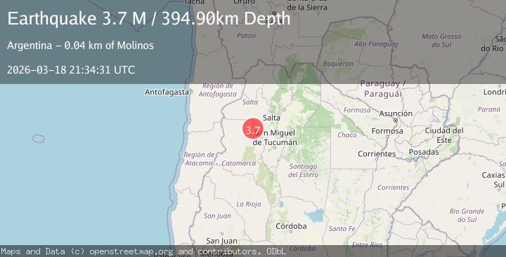 Map of Salta, Argentina