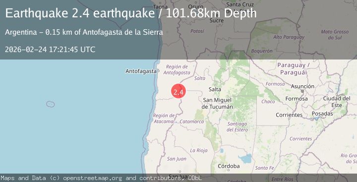 Map of Antofagasta, Chile