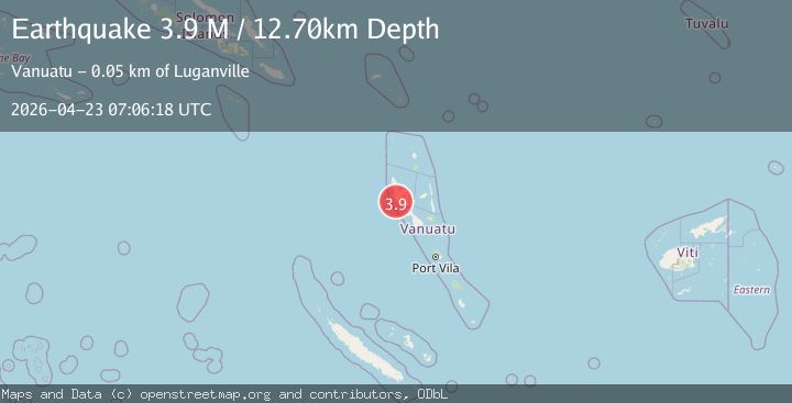 Map of Vanuatu