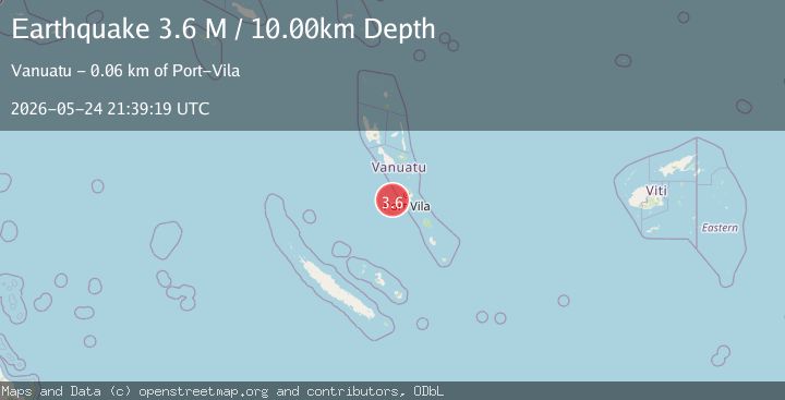 Map of Vanuatu