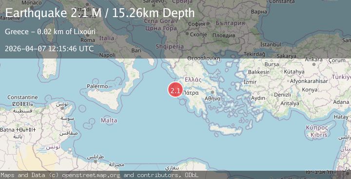 Map of Near the coast of Greece
