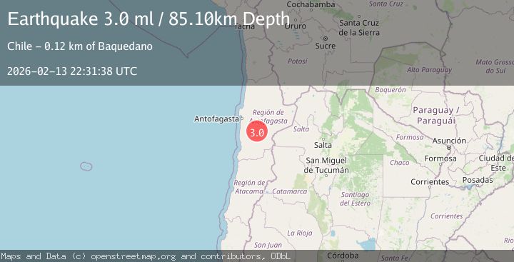 Map of Antofagasta, Chile