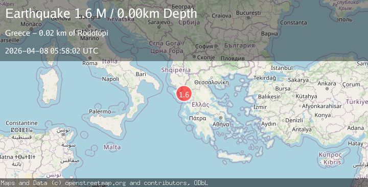 Map of Greece-Albania border region