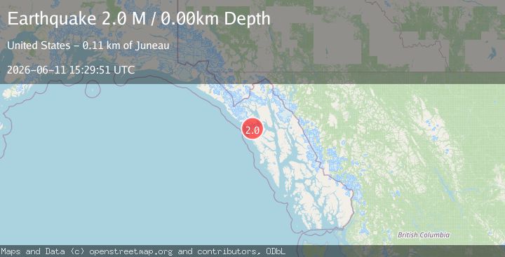 Map of Southeastern Alaska